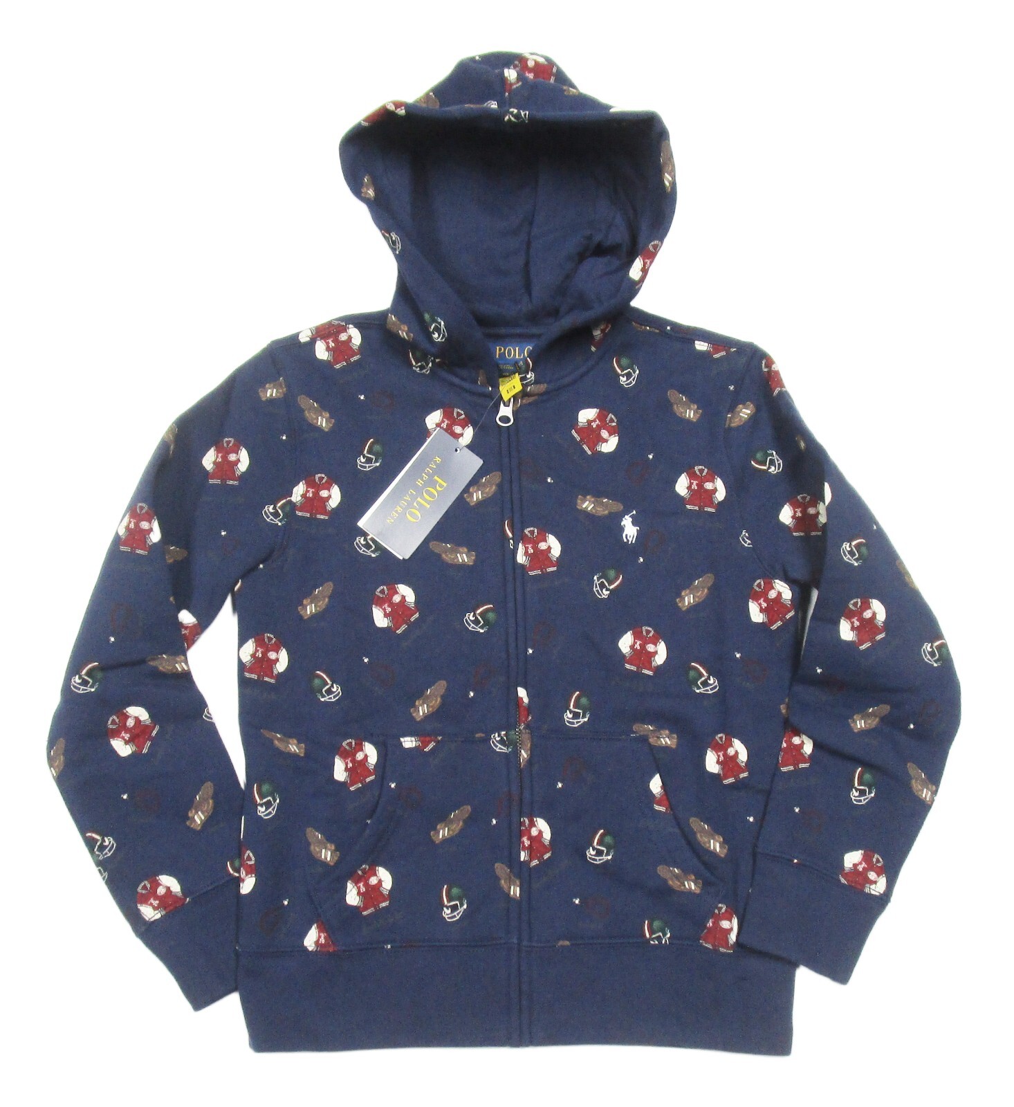 polo ralph lauren ポロベア　ネイビー　L/G(14-16) Polo Ralph Lauren Boys Navy Varsity Polo Bear Graphic Fleece