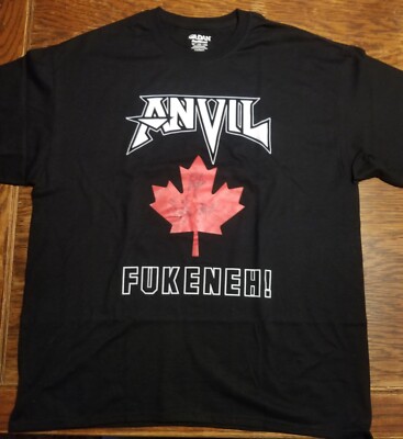 Autographed Signed ANVIL FUKENEH Canadian Heavy Metal Rock Band T-Shirt XL New!