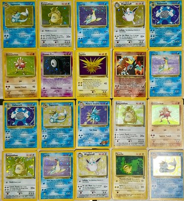 Pokemon Vintage WoTC    Lot of Cards Holos Childhood Collection TCG Cards  