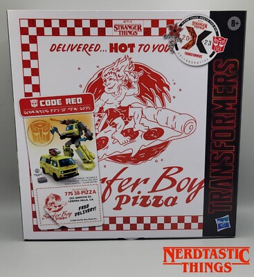  Hasbro Stranger Things X Transformers Code Red Pizza Van Actionfigur Neu OVP 