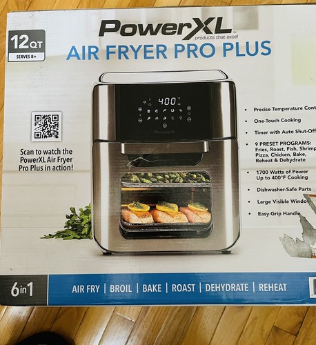 New PowerXL Air Fryer Pro Plus Extra-Large 12-Quart Air Fryer Oven