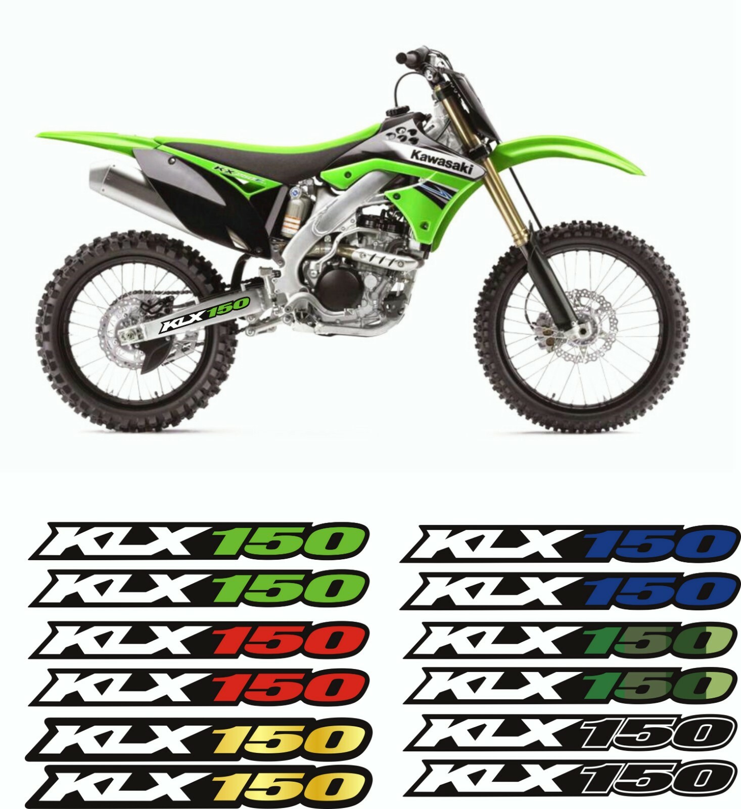 For KAWASAKI KLX 150 KLX150BF 2010-2024 Swingarm Stickers