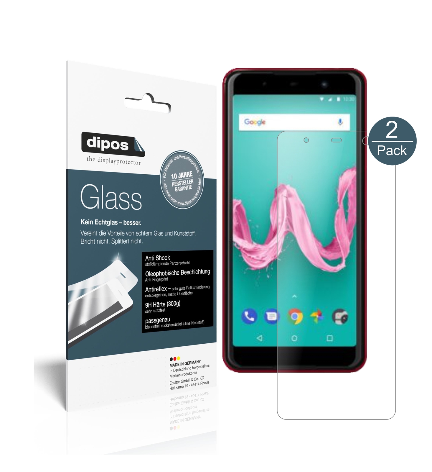 Dipos 2 Pellicole Protettive Antiriflesso Per Wiko Lenny 3. Proteggi Lo Schermo Da Graffi E Riduci I Riflessi Con Facilità, Applicazione Senza Bolle.
