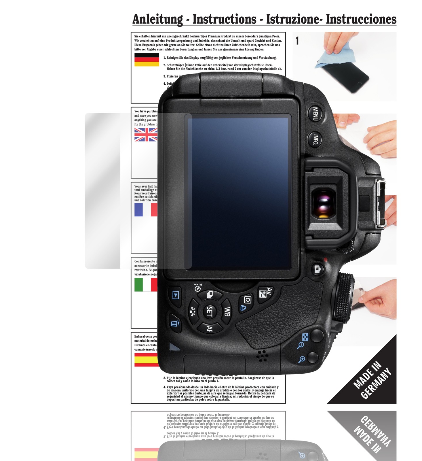 Dipos Displayschutzfolie Für Nikon D7200 – 6x Klar, Kratzfest, Blasenfrei, Made In Germany