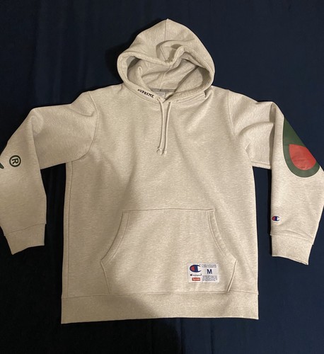 Supreme Champion Hooded Sweatshirt Hoodie SS18 Ash Grey Size Supreme Champion Hooded Sweatshirt Hoodie SS18 Ash Grey Size