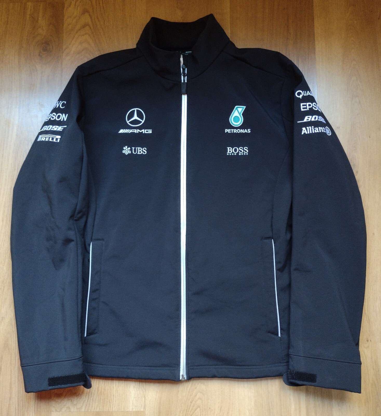 Mercedes AMG Petronas F1 Team Soft Shell Jacket Official Mercedes AMG Petronas F1 Team Soft Shell Jacket Official