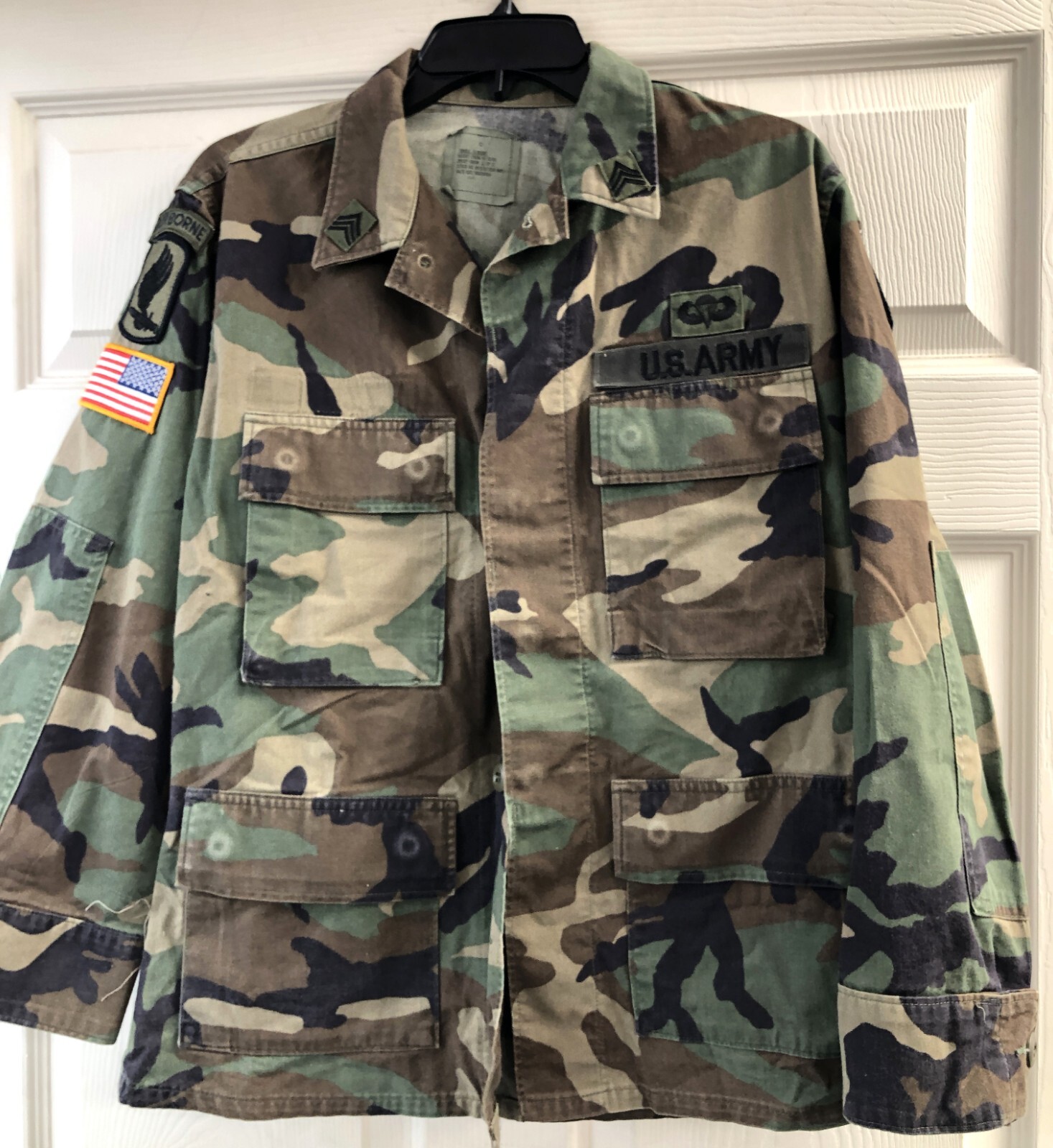 173rd Airborne Brigade US Army M81 Woodland Camo BDU Shirt 173rd Airborne Brigade US Army M81 Woodland Camo BDU Shirt