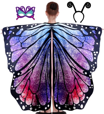Fairy Monarch-Butterfly-Wings-Costumes for Girls, Children s-Butterfly-Wings ...