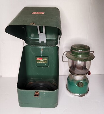 Vintage Coleman Lantern Model 635 Globe660 Mantle 1111 Generator G6 w/Metal Case