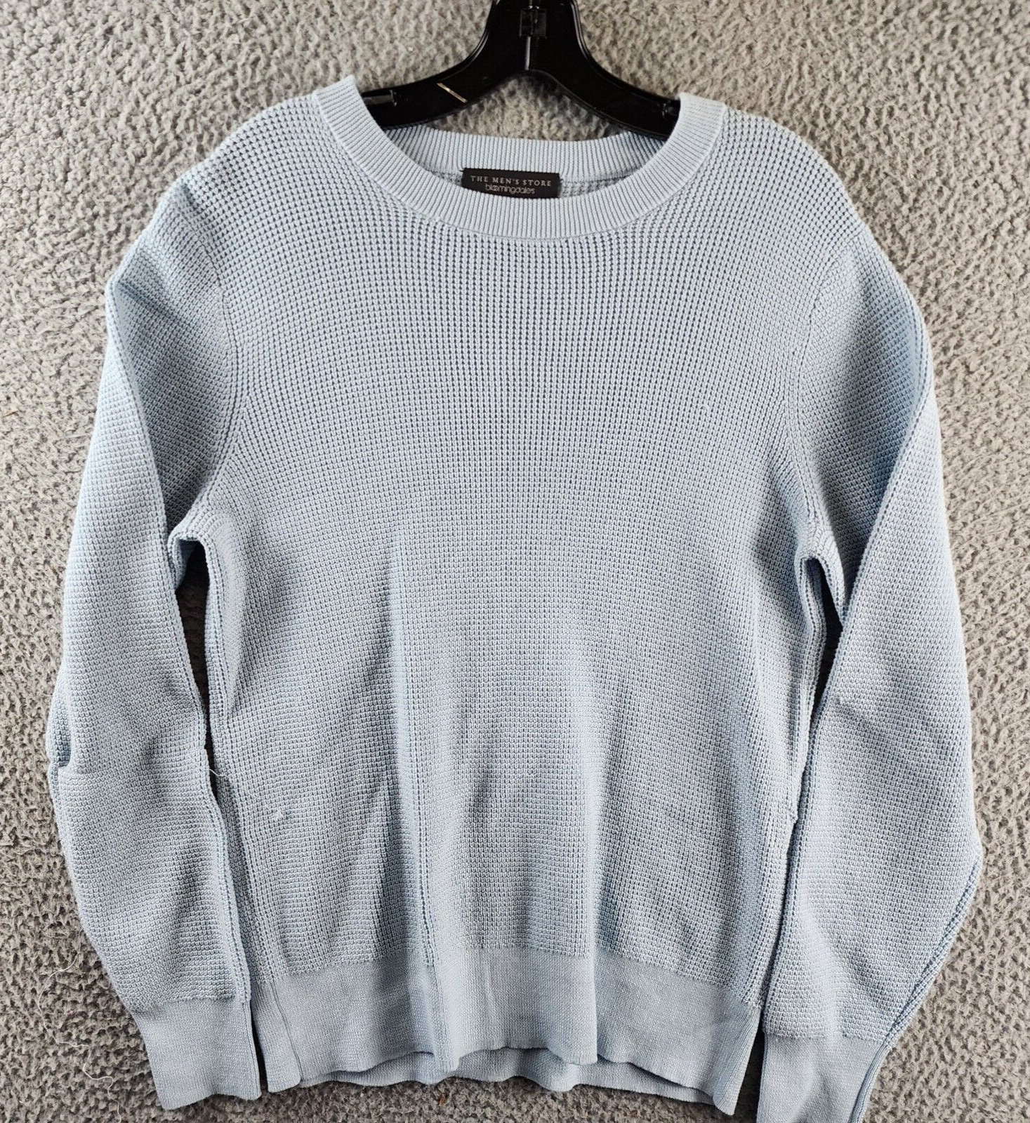 The Men's Store at Bloomingdale's Cotton Thermal Sweater Men's S Celestial L/S - Picture 1 of 12