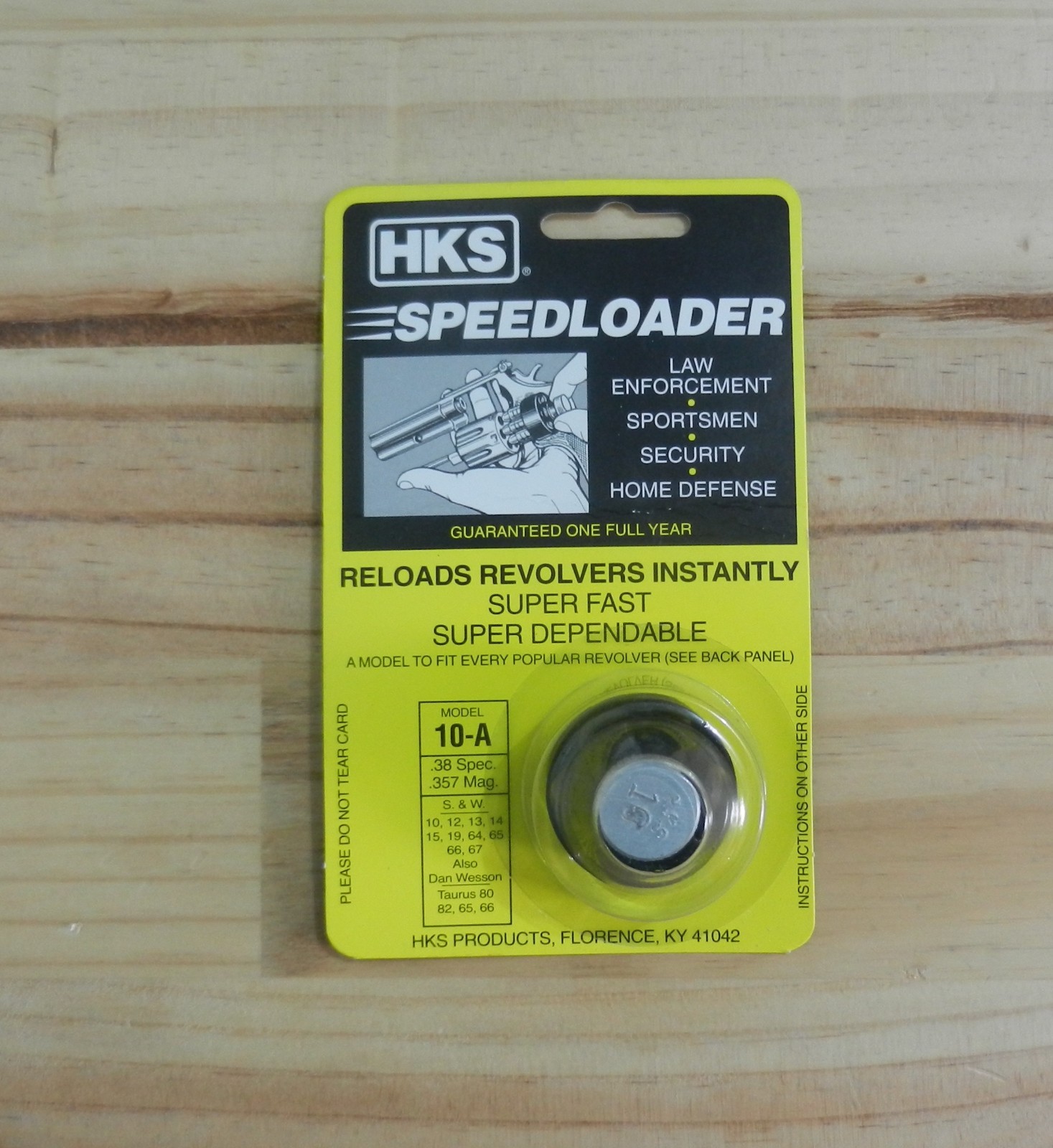HKS Speedloader; NEW; 10-A; 6-Shot; 38 SPL, 357 Mag; Fast