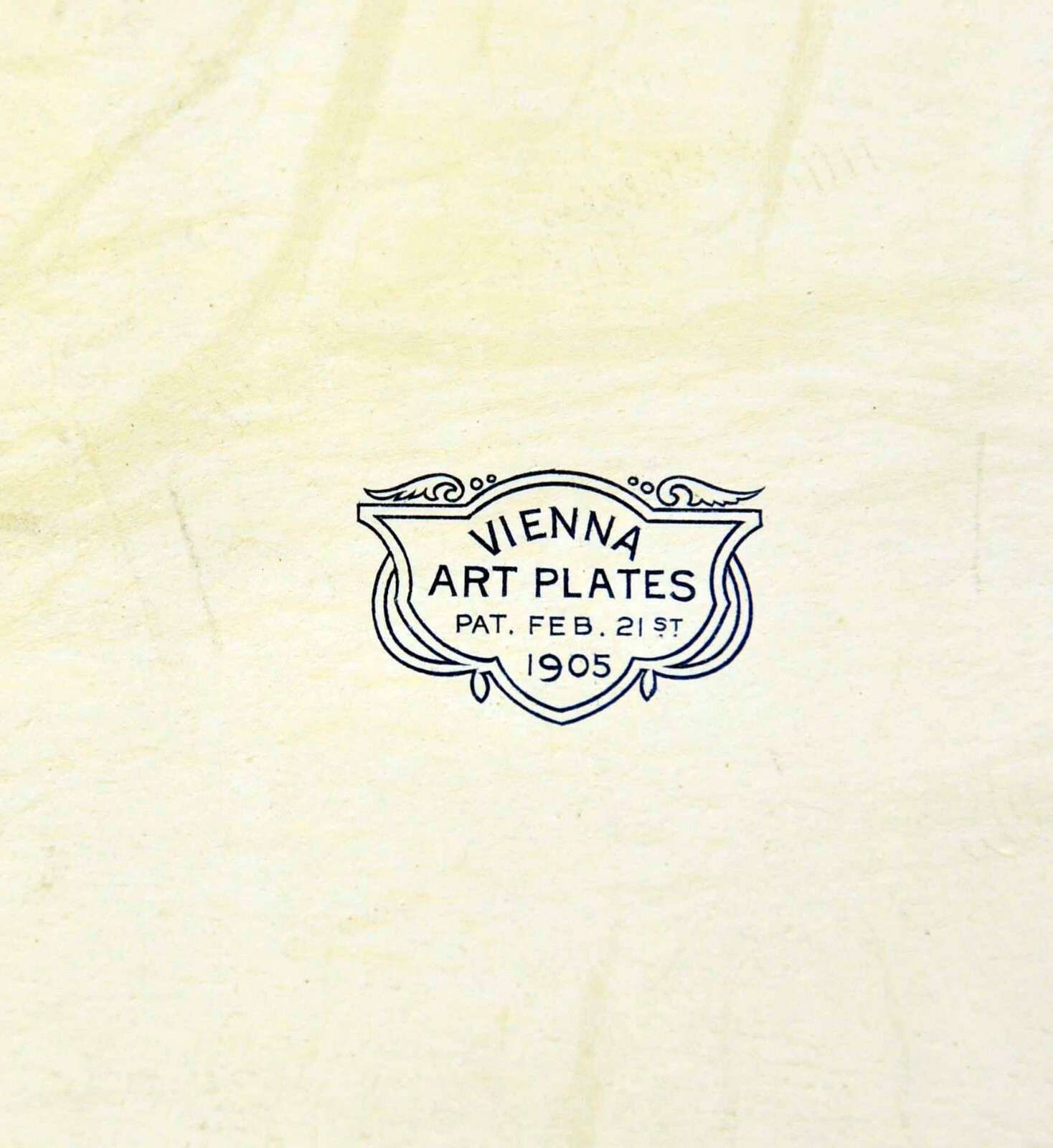 VIENNA ART PLATE FEB 21ST 1905 USED IN ADVERTISING COCA-COLA VERY GOOD CONDITION