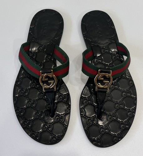 サンダル GUCCI GG SUEDE FLAT SANDALS $_12.JPG?set_id=880000500F