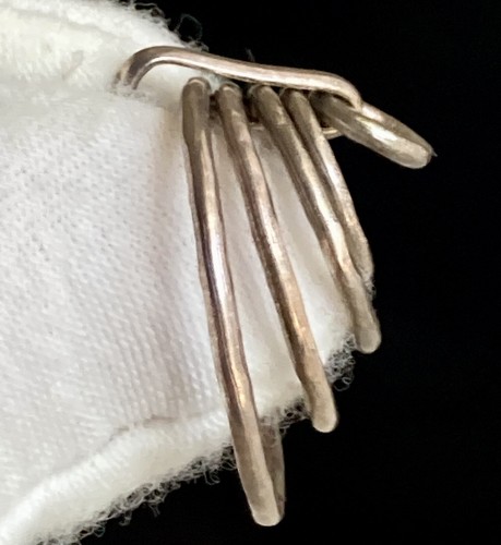 Sterling Silver Solid Round Pendant Curb Chain 18” Necklace Vintage 925 Signed