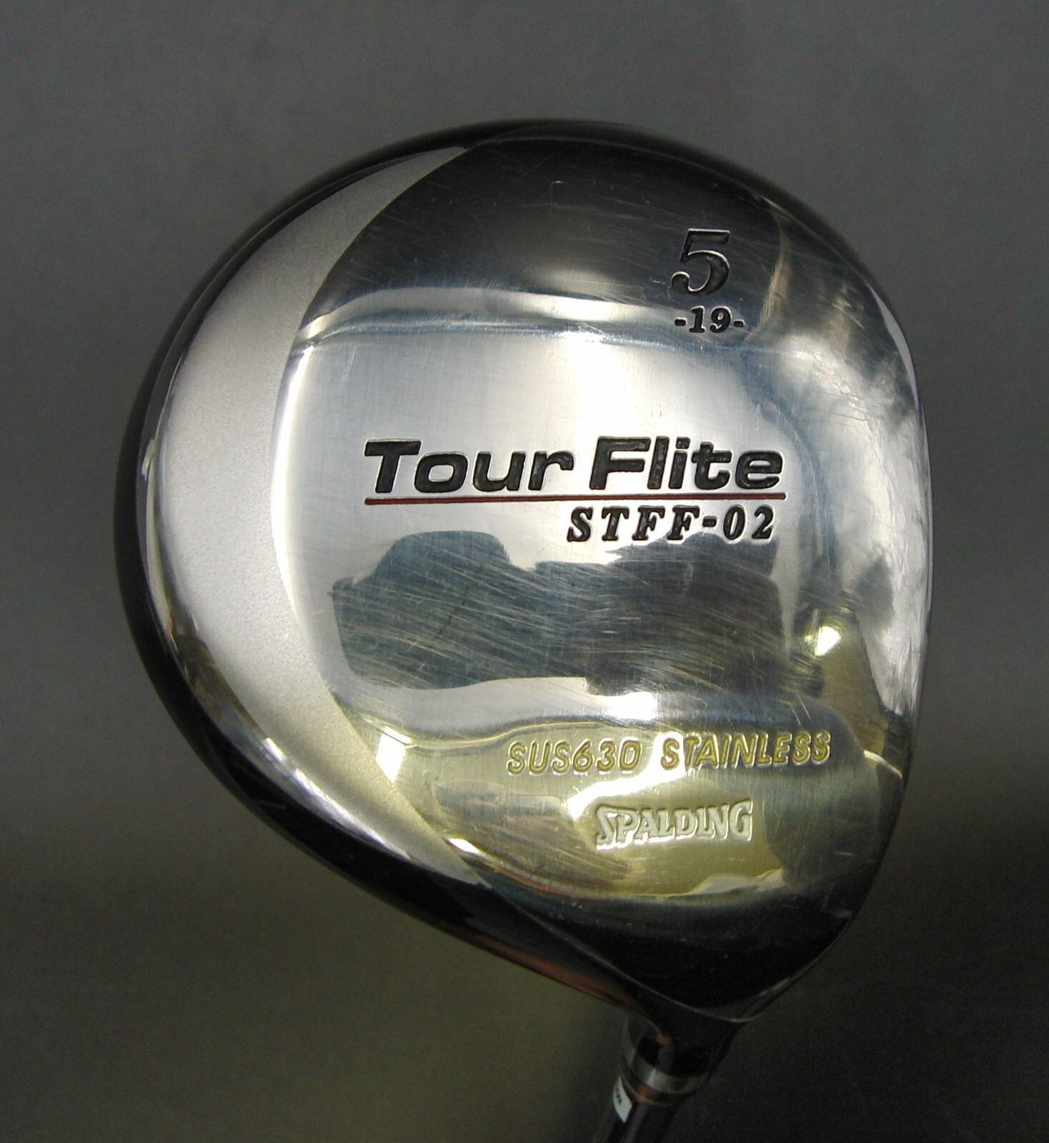 Japanese Spalding Tour Flite STFF-02 SUS630 19° 5 Wood Regular Graphite Shaft Japanese Spalding Tour Flite STFF-02 SUS630 19° 5 Wood Regular Graphite Shaft