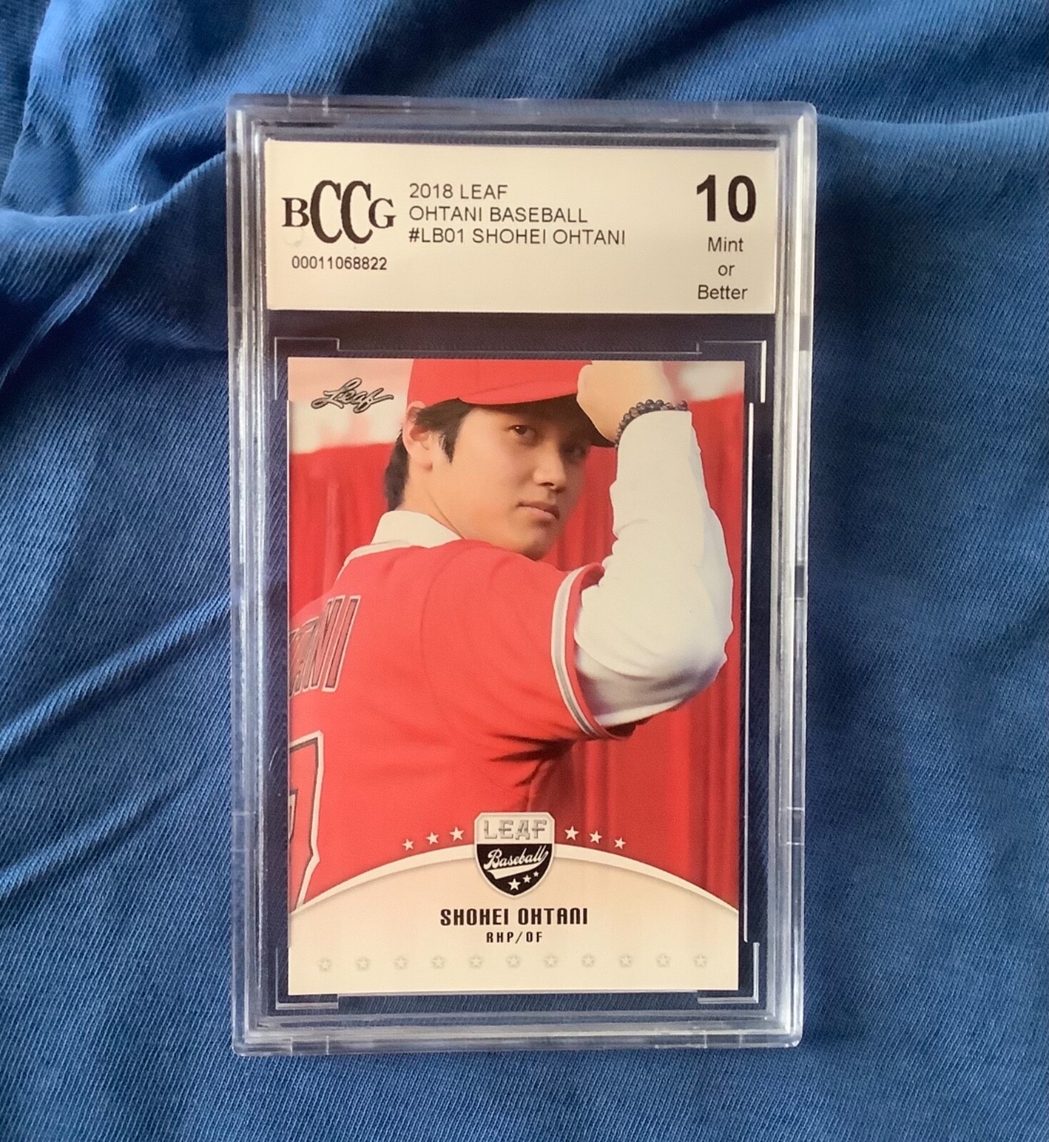 2018 LEAF BASEBALL #LB-01 SHOHEI OHTANI BCCG 10 AMERICAN
