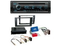 JVC Bluetooth USB MP3 AUX Autoradio für Audi A4 B6 00-04 Bose Aktivsystem Mini-I