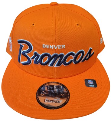 New Era 9Fifty Orange/Navy NFL Denver Broncos Script Up Snapback (60291405) -