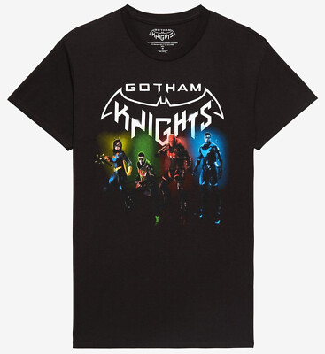 DC Comics Men's T-Shirt Gotham Knights Characters Short Sleeve Crewneck Tee