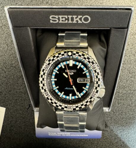 Pre-owned Seiko 5 Sports Special Edition Black Dial Automatic Men's Watch Srpk67 Japan