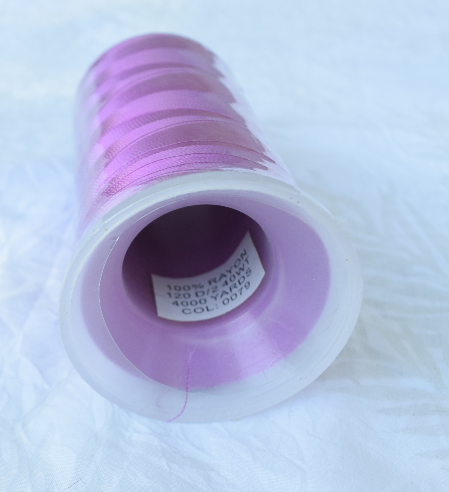 Rayon Machine Embroidery Thread Light Purple 4000 Yards Color 0079 40 WT 120D/2