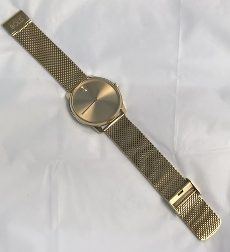 新品 MOVADO BOLD ゴールド メッシュベルト 腕時計 3600833 新品 MOVADO BOLD ゴールド メッシュベルト 腕時計 3600833