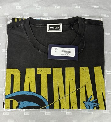 XL Kith Batman Classic Vintage Tee Shirt Black