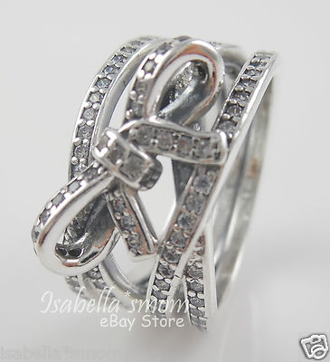 アクセサリー nao DELICATE SENTIMENTS Authentic PANDORA Bow Wrap Ring Sz 7.5