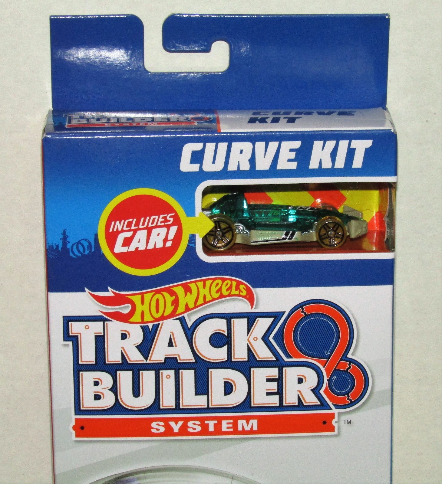 Hot Wheels Track Builder System Curve Kit with Car NEW