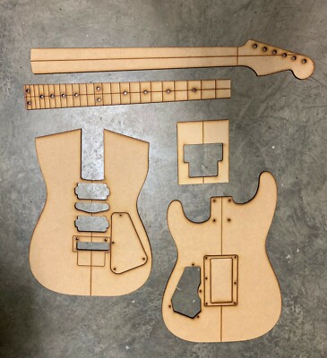 Super Strat 24 Guitar Building Templates w/Original Floyd Rose Routing