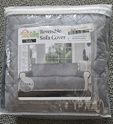 Easy-Going Reversible Couch Cover for 3 Cushion Couch Sofa Cover for Dogs Gray