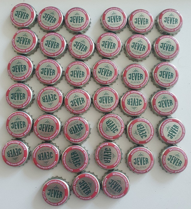 101x Jever Aktionskronkorken Kronkorken Aktion Camper 2024 Gewinncode Code