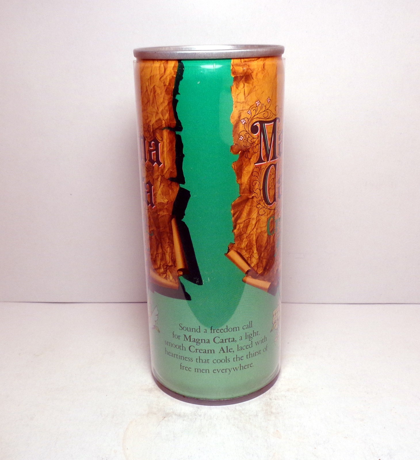 MAGNA CARTA 16 oz Steel Pull Tab Beer Can B/O Magna Carta Brewing, Pittsburgh PA