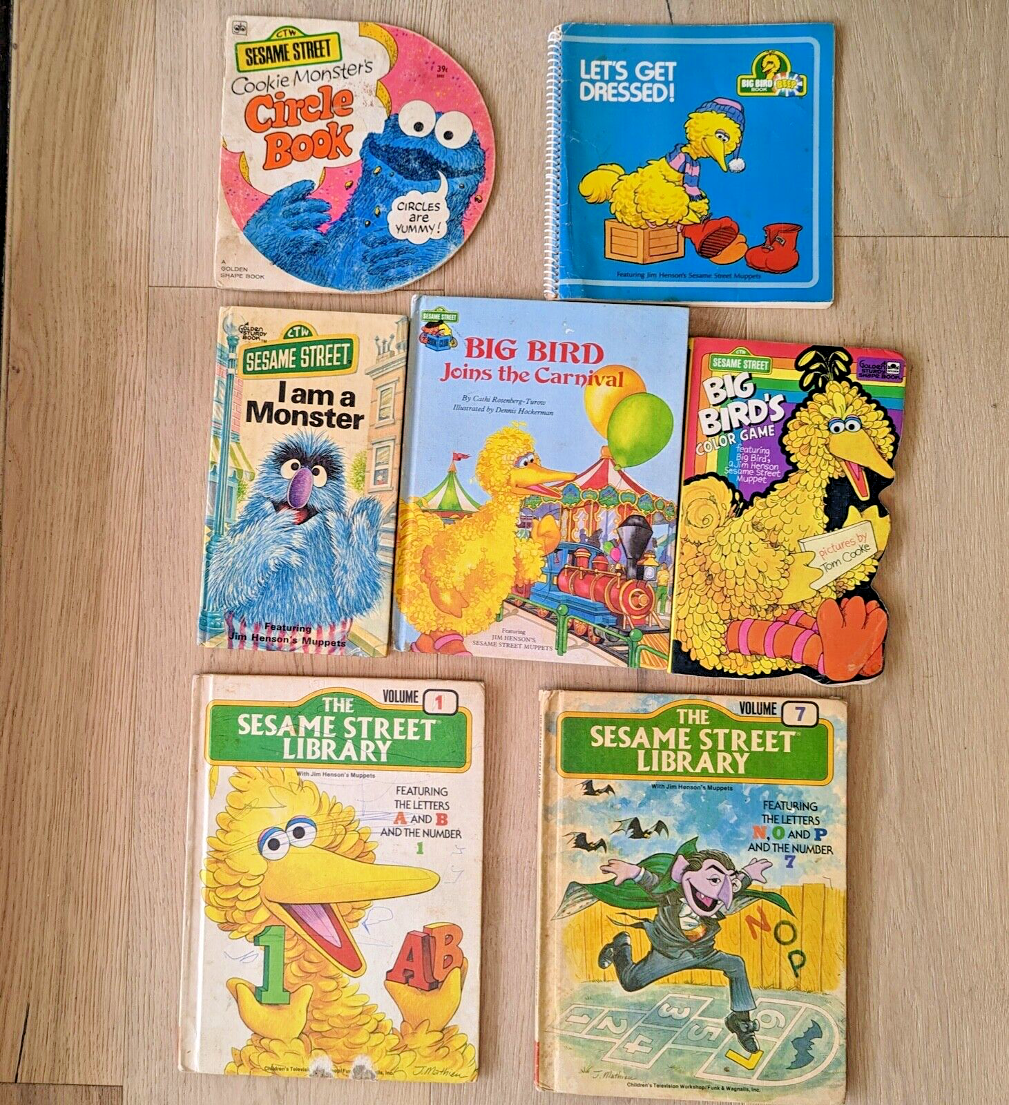 【非売品】 COMMON / CHINGY / ROSCOE ポスター 3枚 Lot of 7 Vintage Sesame Street Children's Books Big Bird