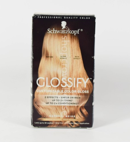 Schwarzkopf Glossify Customizable Demi Permanent Color Gloss NATURAL BEIGE