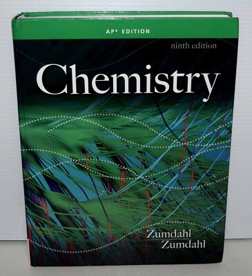 Chemistry AP Edition 9th Edition Hardcover By Zumdahl FREE SHIPPING !!!