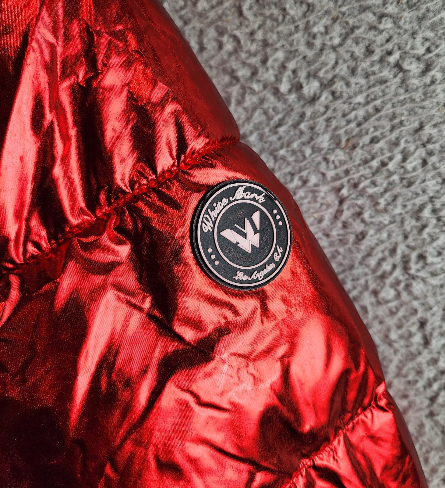 White Mark Plus Size Faux Fur Cold Weather Puffer Jacket Women's 3XL Red L/S~ - Picture 9 of 16