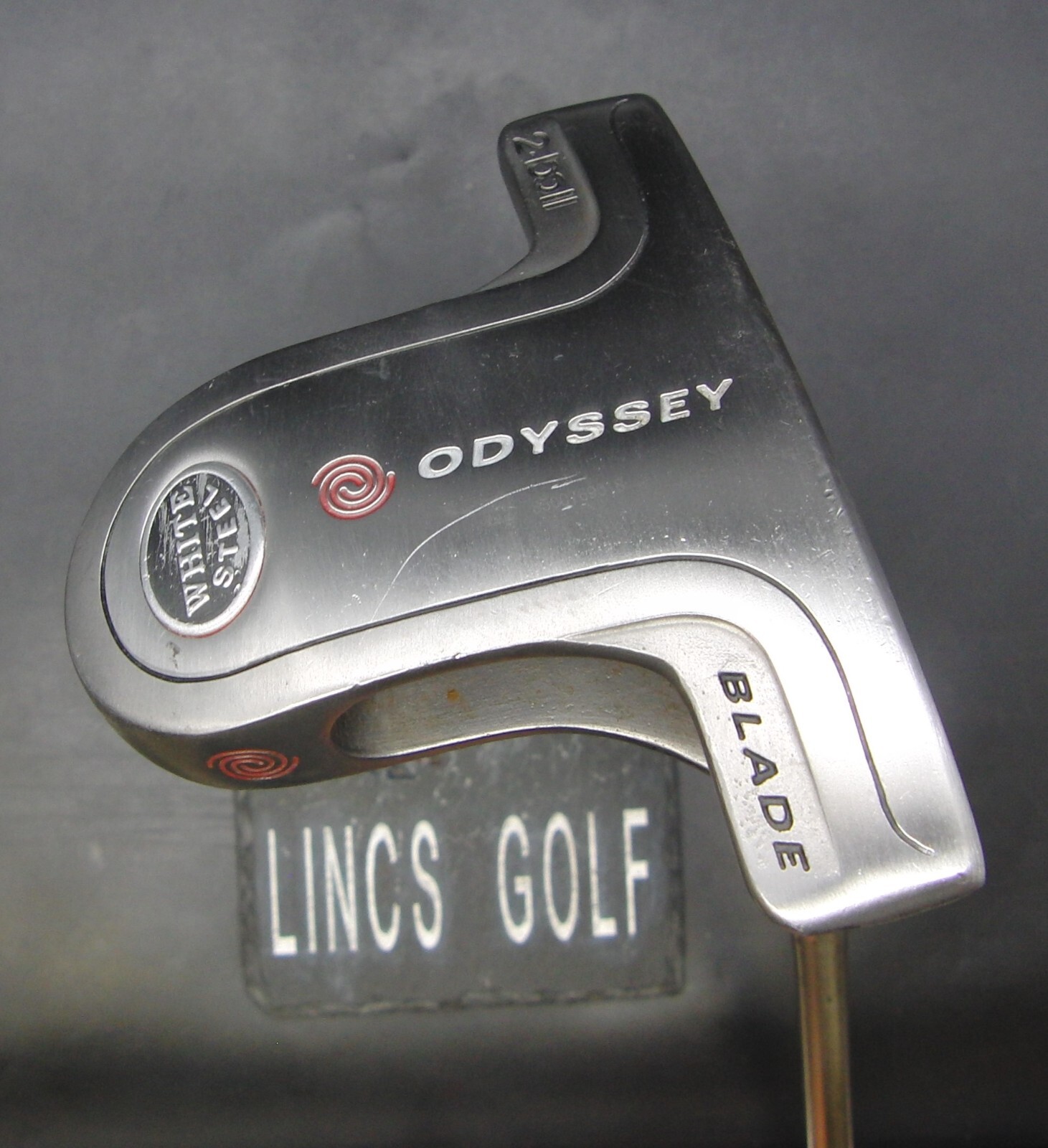 Odyssey White Steel 2-Ball Blade Putter 89.5cm Length Steel Shaft West Golf Grip Odyssey White Steel 2-Ball Blade Putter 89.5cm Length Steel Shaft West Golf Grip