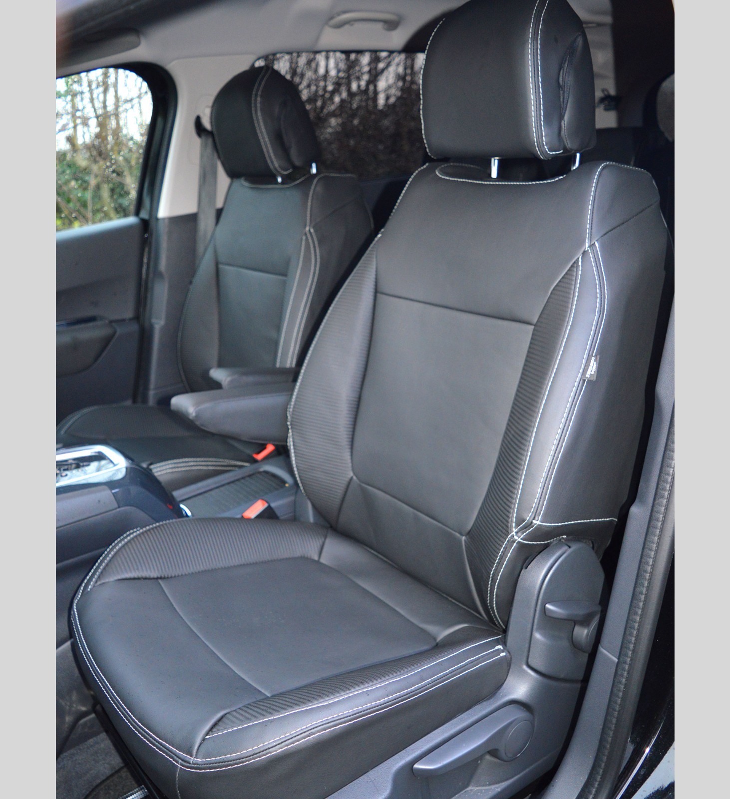 Peugeot 5008 Sur Mesure Fixation Impermeable Housses De Siege Auto Look Cuir Ebay