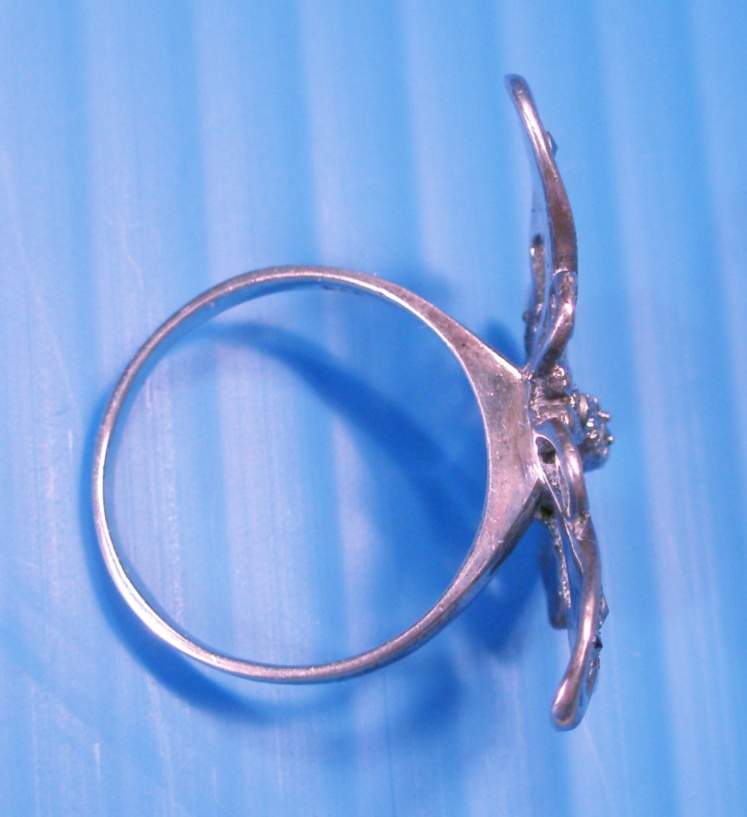 Vintage Butterfly Ring, .925 Sterling Silver & Marcasites, size 8, lovely!