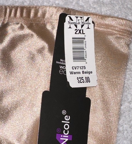 NAOMI NICOLE Firm Control High Waist NUDE Brief Panty NEW Womens Sz S M L XL 2XL