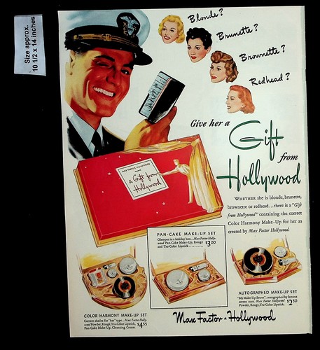 1944 Max Factor Hollywood Gift Makeup Color Harmony Woman