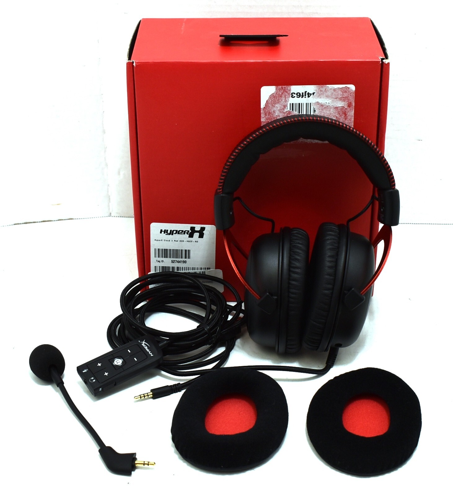 HyperX Cloud II Red Gaming Headset for PC, PS5, PS4, Switch