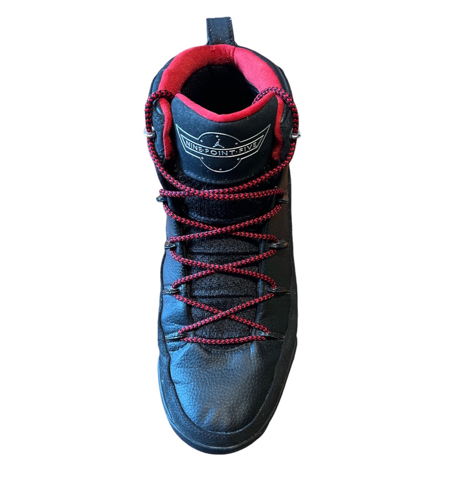 Nike Air Jordans 9.5 Team 314308-001 Mens Black Leather Size Nike Air Jordans 9.5 Team 314308-001 Mens Black Leather Size