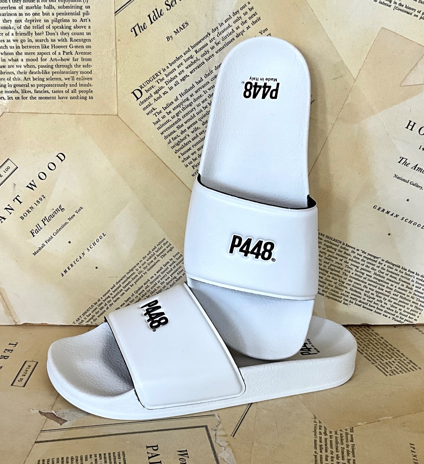 

Супербелые водостойкие сандалии Free People P448 с логотипом, размер 38/8 NIB, Белый, slip on