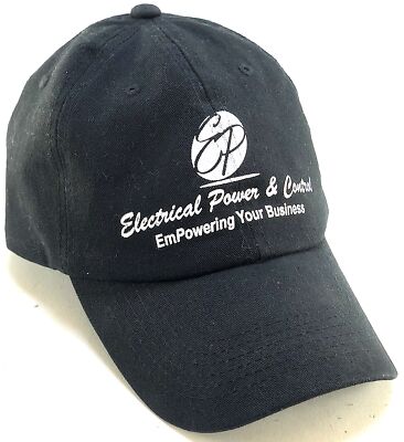 Electrical Power and Control Black Out Dad Hat w/Buckle Clip Adjustment