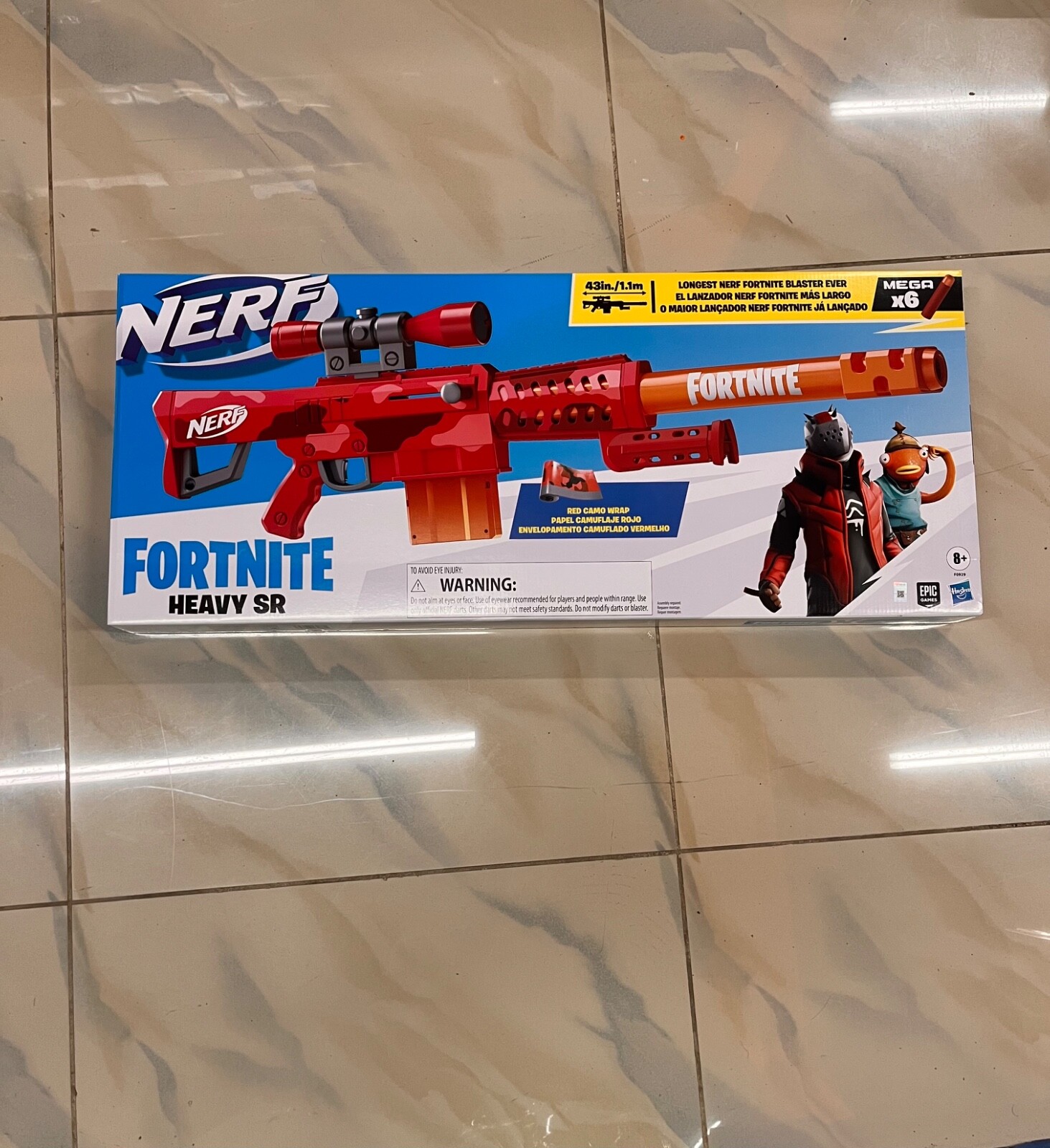 Nerf Fortnite Heavy SR Dart Blaster with Scope | eBay