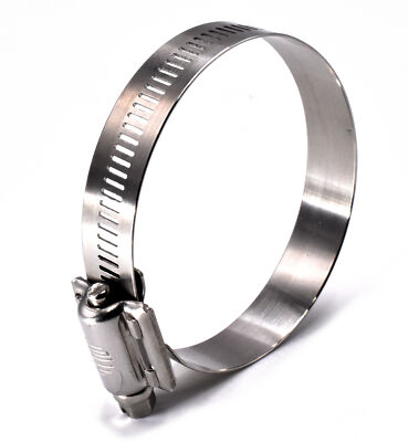 Jolly High Torque SAE Size 512 4-1/4'' to 5-1/8'' All 300 SS Hose Clamp JHT500