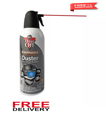 Falcon Dust Off 10oz Electronic Compressed Canned Air Duster Gas Lint Remover