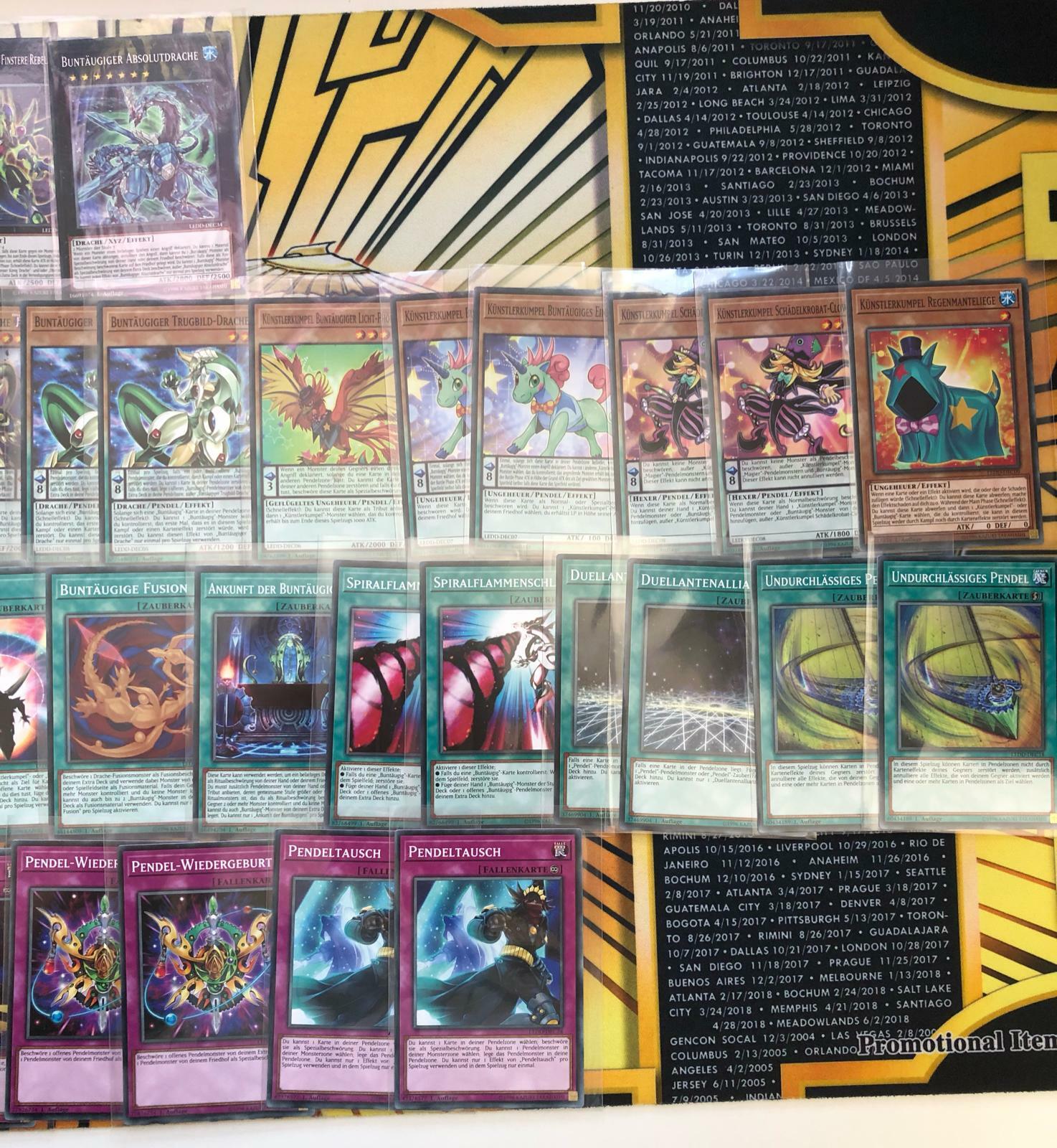 Yu-Gi-Oh Buntäugig Pendel Deck Buntäugiger Pendeldrache Künstlerkumpel 